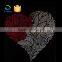 New design skate emoji hotfix afro girl rhinestone iron on transfer