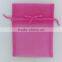 6*12cm white with red-heart organza printed wedding/christmas/party gift bags/wrapping pouch china made for packing candy gift