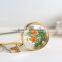 DIY Wishing Bottle transparency Crystal glass locket necklace