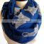 Wholesale Vogue Popular Women Daily Must-have Polyester Voile Fabric Cute Cat Print Infinity Neck Tube Scarf