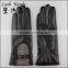 2016 new style fashion lady genuine leather and fabric touchscreen leather gloves
