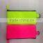 Osini new styple fluorescence color gridding zipper closure pouch cosmetic bag Makeup Bag for ladies
