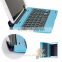 Bluefinger Bluetooth 3.0keyboard case cover for iPad Mini with detacable cover,calmshell keyboard,