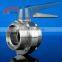 High quality stainless steel threaded butterfly valve