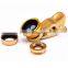 3 in1 0.65 X Wide Angle Macro 180degree Fisheye Lens for Mobile Phone Tablet Camera