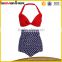 Quanzhou OEM bikini manufacturer sexy brand latest design bikini with halter