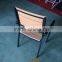 All weather stacking chairs with arm cheap aluminum chairs