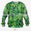 Hot Women Handmade Green Weed High Quality 3d Print Fullprint Crewneck Sweatshirt Spring Autumn Unisex Custom Oversized Pullover