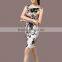 sexy african printed dresses slim body dress modern wedding cheongsam dress latest evening short dresses