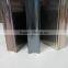 Aluminum profiles with champagne brush finish