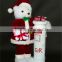 XM-A6020B 18 Inch white bear with mailbox for christmas decoration