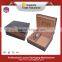 Top end wood spanish cedar square cigar box