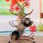 European High Shoe Wine Holder 8 Bottle Wooden Wine Glass Bottle Holder