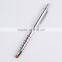Promotional 2 in 1 colorful inside touch screen pen silver metal ball pen