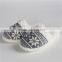 Woman knitted indoor slipper