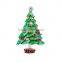 China manufacturer wholesale zinc alloy rhinestone enamel christmas pine tree brooch