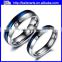 Blue stainless steel couple wedding rings for couples
