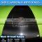 CARLIKE STICKER Super Glossy Black 5D Carbon Fiber Car Body Cover
