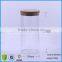80oz/2400ml Clear Straight Sided Glass Display Jars With Cork Lid