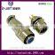 INST XS 9pin metal srcew waterproof airplug connector