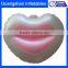 Romantic Inflatable flocked heart shape arm pillow