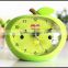 Cute Desk Alarm Clock,apple shape Snooze Light Alarm Clock,cute Memo Alarm Clock for student