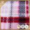 custom printed plaid polar fleece fabric