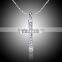 Newest 2015 mens yellow gold white gold cross necklace for men