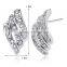 2016 Fashion Rhinestone Women 18k White/Yellow Gold Plated Austrian Crystal Fashion Stud Wings Earring
