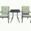 3 PCS Piece KD All Weather Square Outdoor Patio Bistro Furniture Set