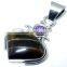 Sterling Silver tiger eye EYE & AMETHYST Pendant, Semiprecious Pendant, eternity ring