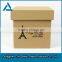 FACTORY ONE COLOR LOGO PRINTING BROWN CORRUGATED BOX FOR SHIPPING