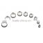 Ipink 13 Pairs Stainless Steel Hollow Flesh Tunnel Ear Plug Earlet With Black O Ring Available in Viaous Gauges Size