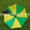 High quality printed logo red and green bench umbrella for rest use