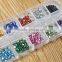 500Pcs 2mm Round Rhinestones 12 Colors Hard Case NAIL ART Tips Acrylic UV Gel