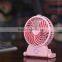 USB rechargeable battery-operated desk water misting fan for spray humidifier