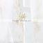 Unique new arrival curtain design embroidery sheer fabric curtain drapery