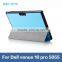 Factory Price 3 folded Crazy Horse PU Leather Magnet stand holder case cover for Dell Venue 10 pro 5055 tablet cover case