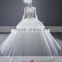 AR-55 Latest Dress Designs Ball Gown Bride Dress Crystal Appliques Off-Shoulder Tulle Wedding Dress 2016