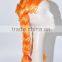 Orange colorful wig with two dreadlocks N228
