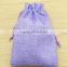 13*18cm Hand-made Cotton Linen Drawstring bags Eco-friendly Packaging Jute Gift Packing Bags Customized Accept