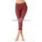 Women dry fit plus size sports wear custom printed yoga pants wholesale
