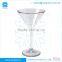 Acrylic 207ml 2-Color Wrapping Martini Glass