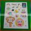 PVC glow in the dark cartoon sticker for children
