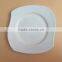 Restaurant dinning rotating ceramic plates for hotel cheap white porcelain dinner plates bulk stock