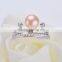 pearl and diamond engagement rings