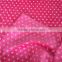 100%polyester polka dot printted velvet fabric for blanket, bed,pajamas