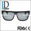 2016 summer hot shiny black flat top sunglasses oversize sunglasses for customization