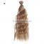 White Curly Wavy Hairpiece Hair Extension for Diy Doll Wig