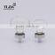1 2/3 inch zinc alloy clear chrome plated crystal knob